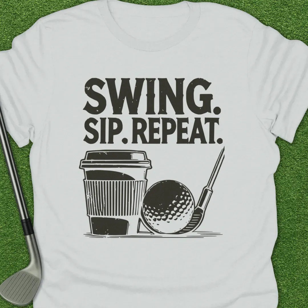 White / S Swing Sip Repeat T-Shirt