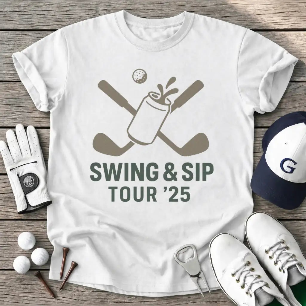 White / S Swing Sip Tour T-Shirt