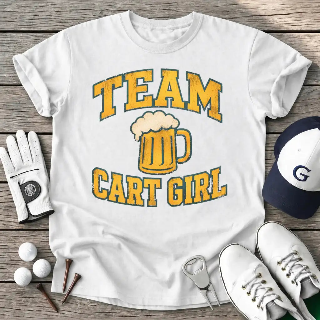 Team Cart Girl T-Shirt in White