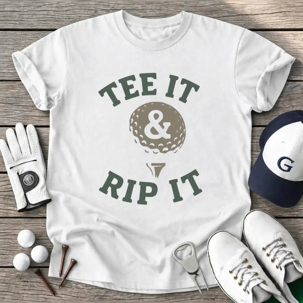 White / S Tee Rip T-Shirt