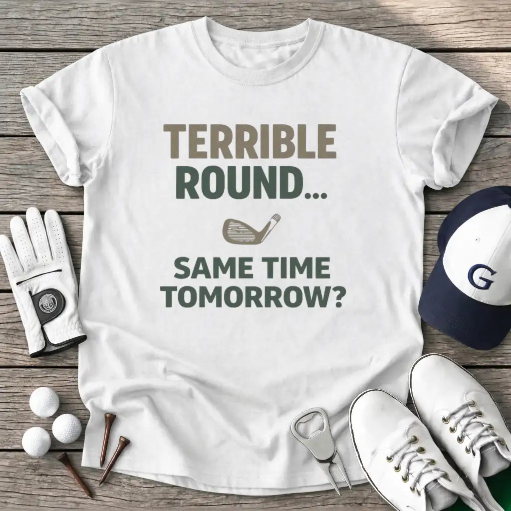 White / S Terrible Round Same T-Shirt
