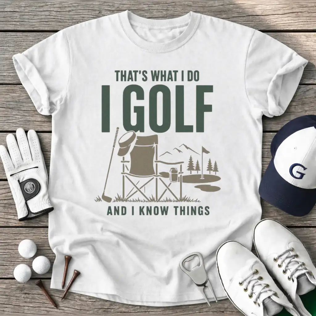 Thats What Golf And T-Shirt in White