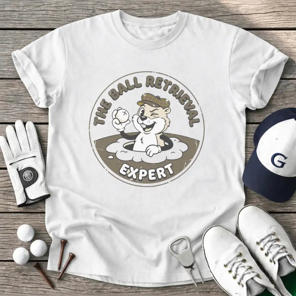 White / S The Ball Retrieval T-Shirt
