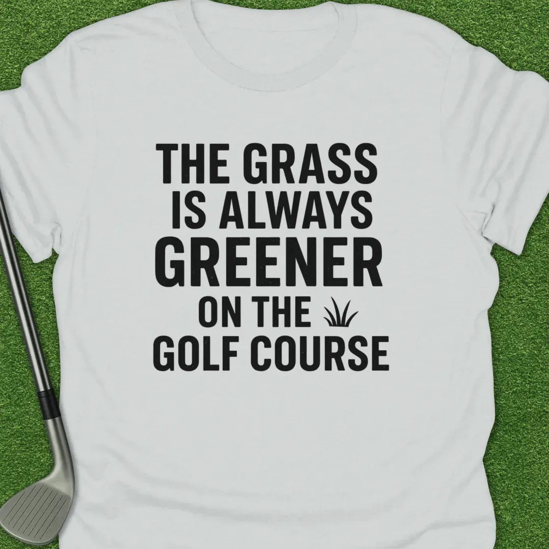 White / S The Grass Always T-Shirt