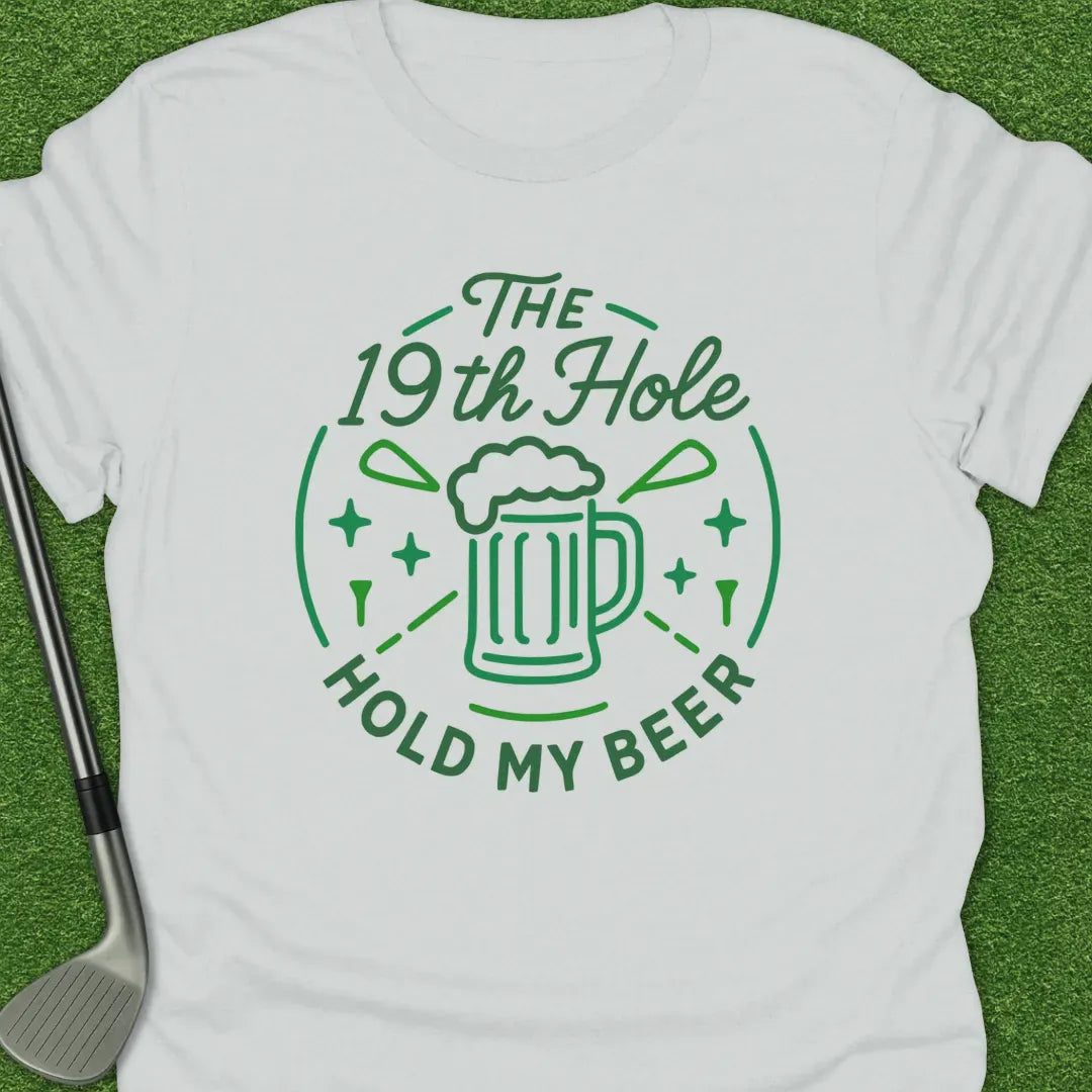 White / S The Hole Hold Beer T-Shirt