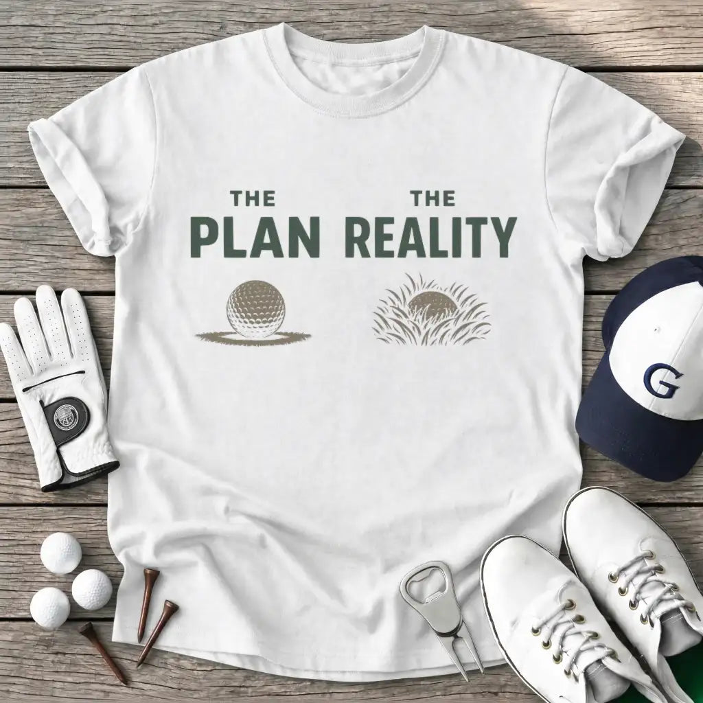 White / S The Plan The Reality T-Shirt