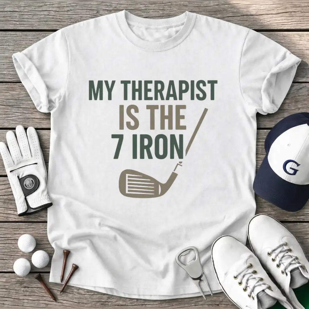 White / S Therapist The Iron T-Shirt