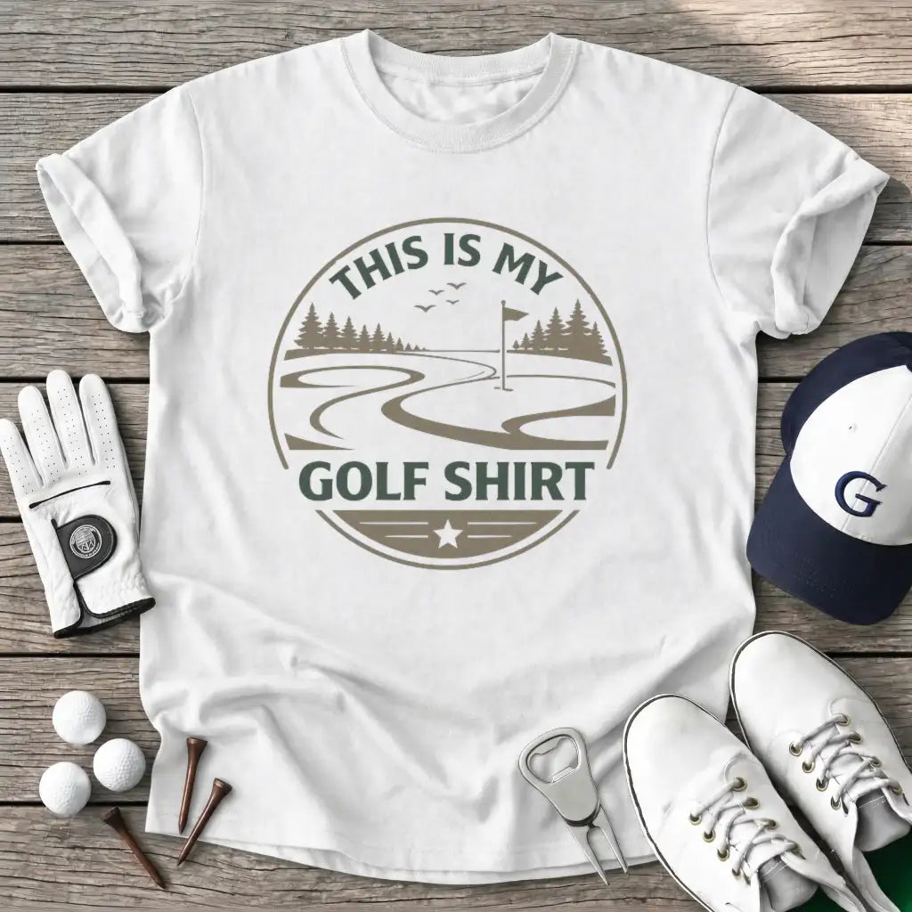 White / S This Golf Shirt T-Shirt