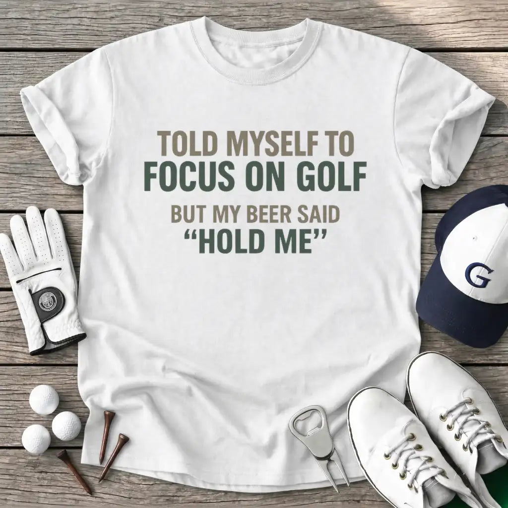 White / S Told Myself Focus T-Shirt