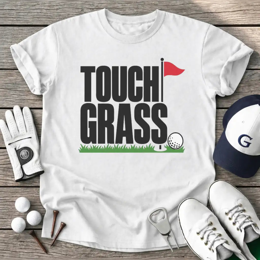 White / S Touch Grass T-Shirt