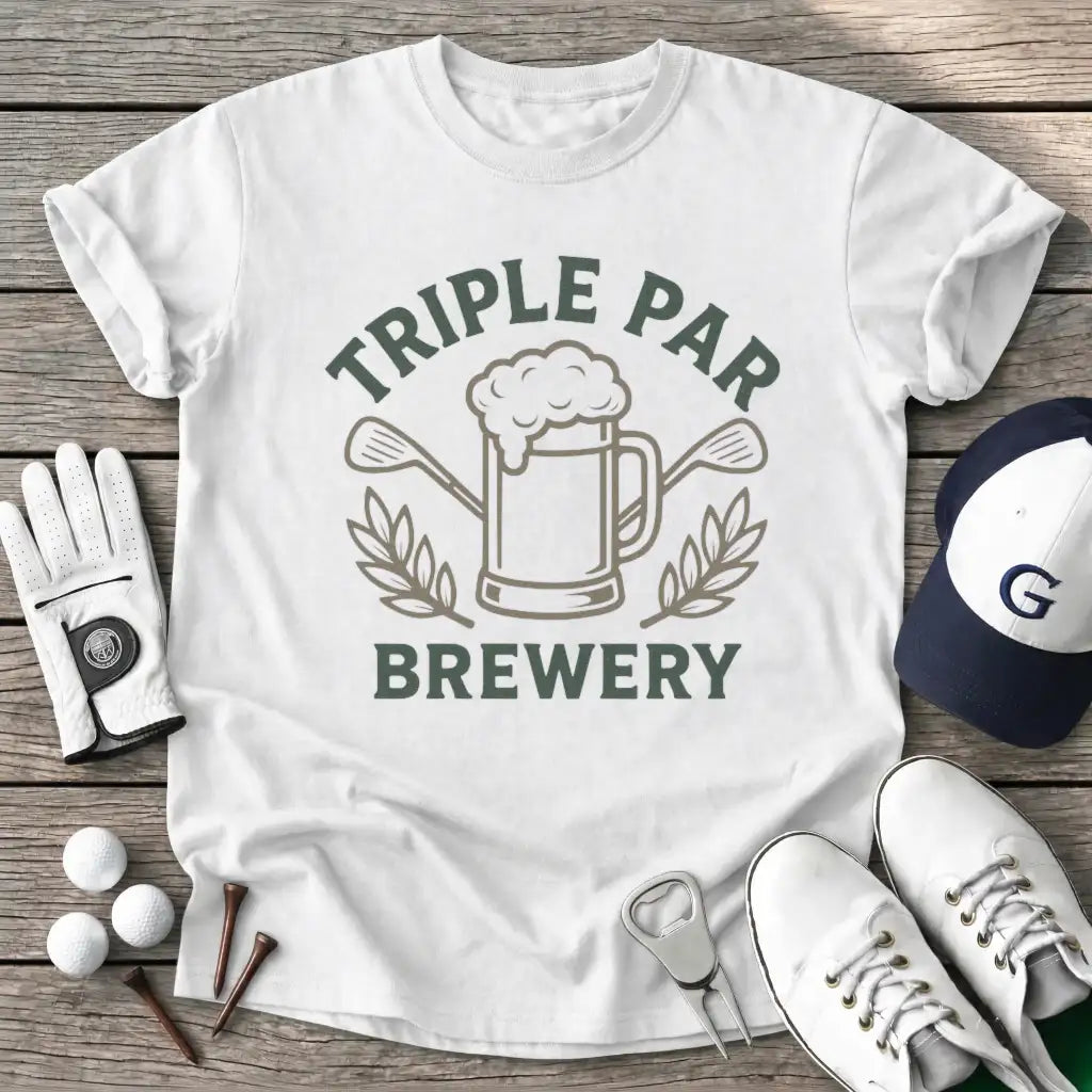White / S Triple Par Brewery T-Shirt