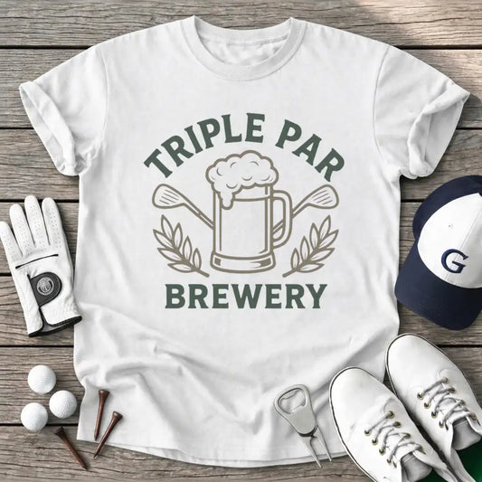 White / S Triple Par Brewery T-Shirt