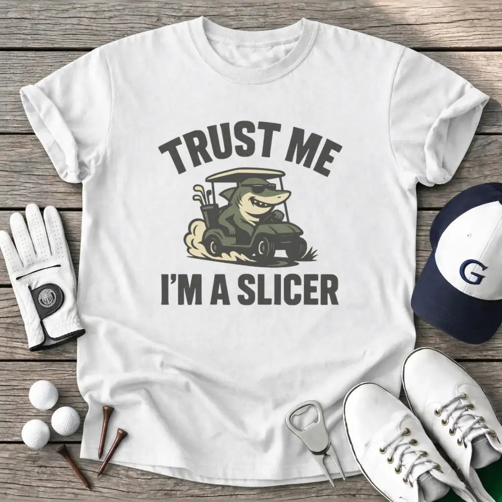 White / S Trust Slicer T-Shirt
