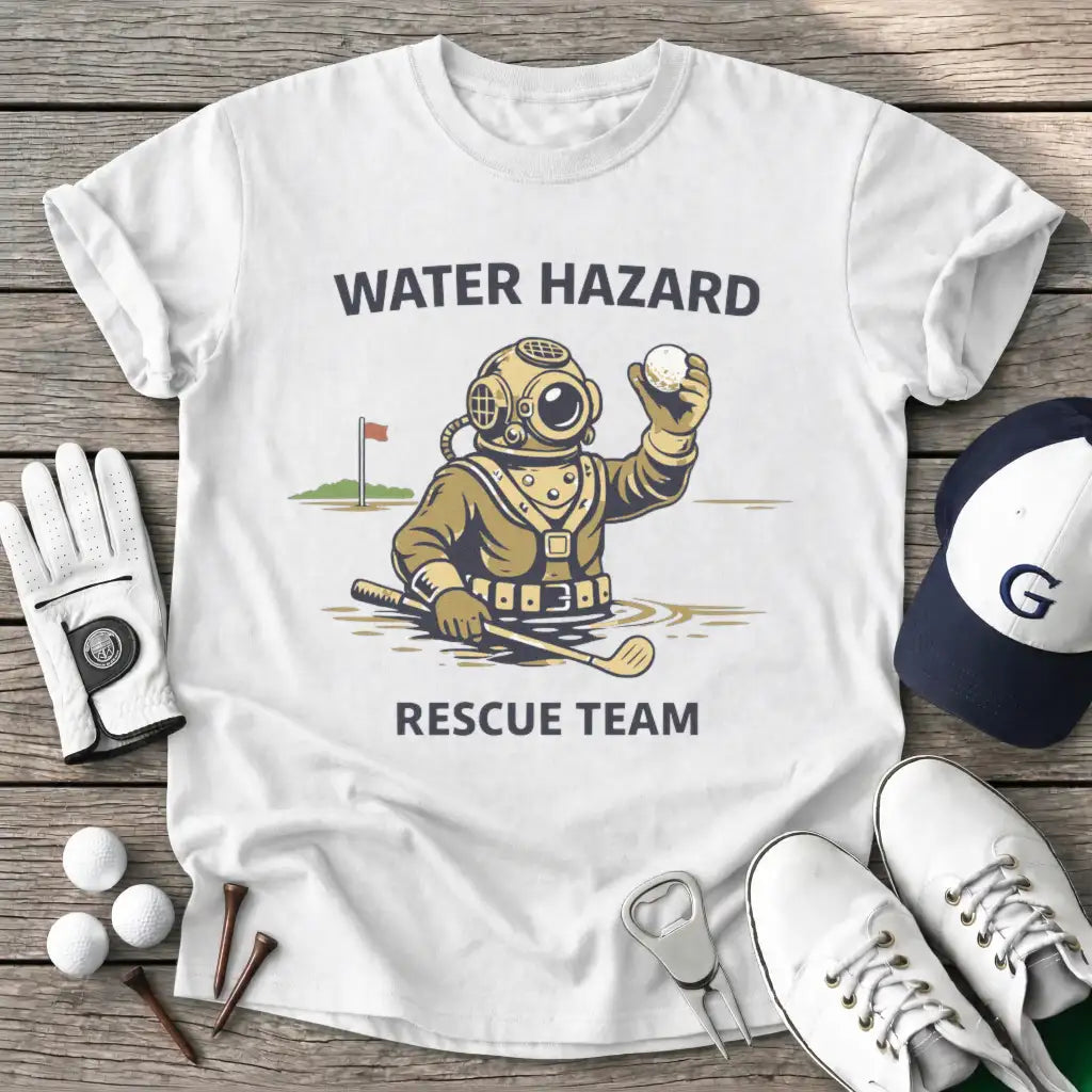 Water Hazard Rescue T-Shirt in White