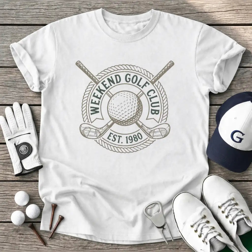 Weekend Golf Club T-Shirt in White
