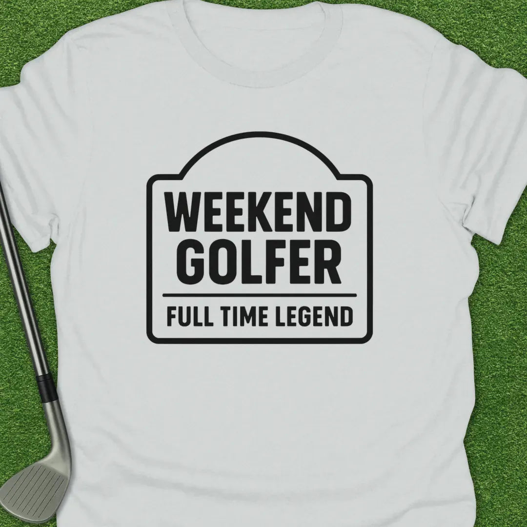 White / S Weekend Golfer Full T-Shirt