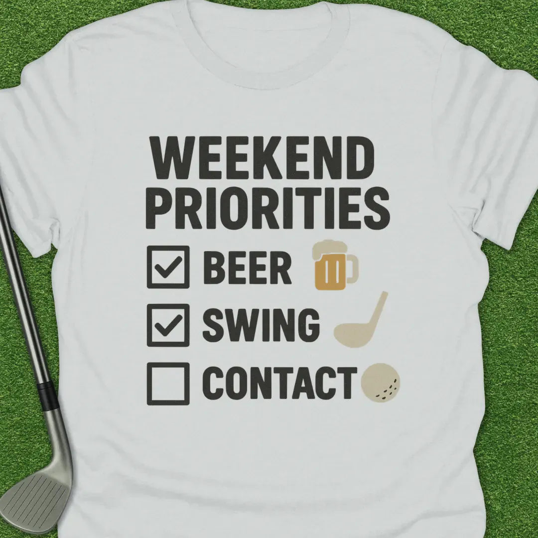 White / S Weekend Priorities T-Shirt