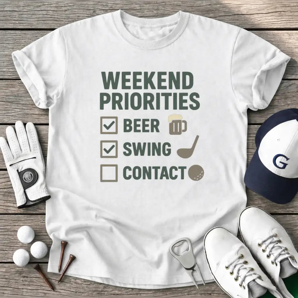 White / S Weekend Priorities T-Shirt