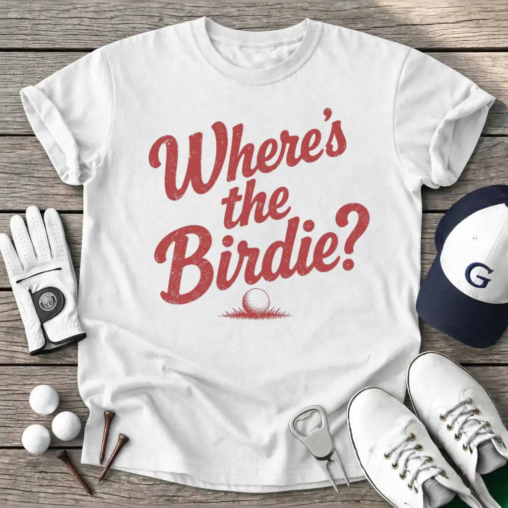 White / S Wheres The Birdie T-Shirt