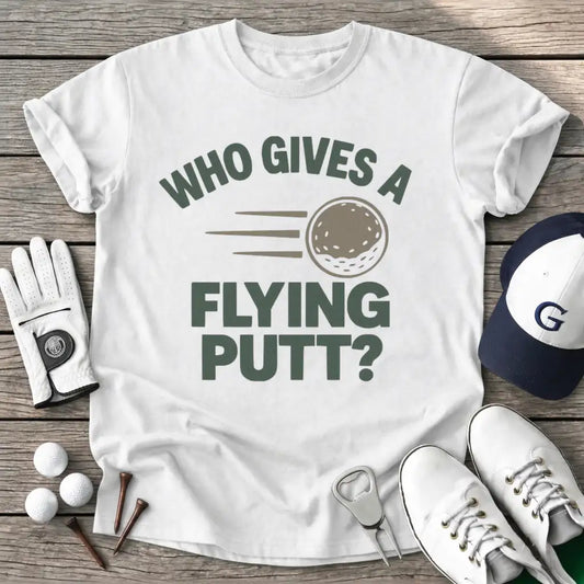 White / S Who Gives Flying T-Shirt